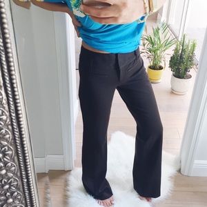 Express Editor Wide Leg Brown Pants